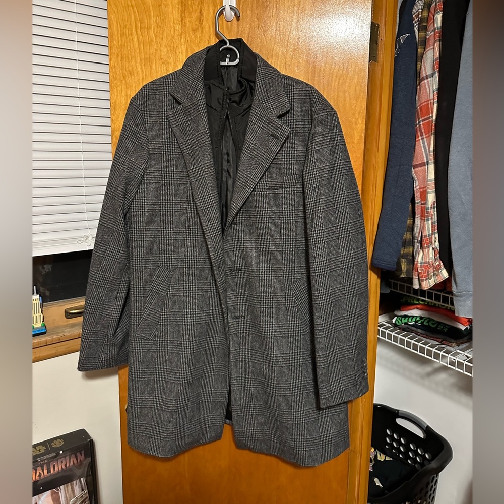 Pea Coat with Removable Insulated Collar